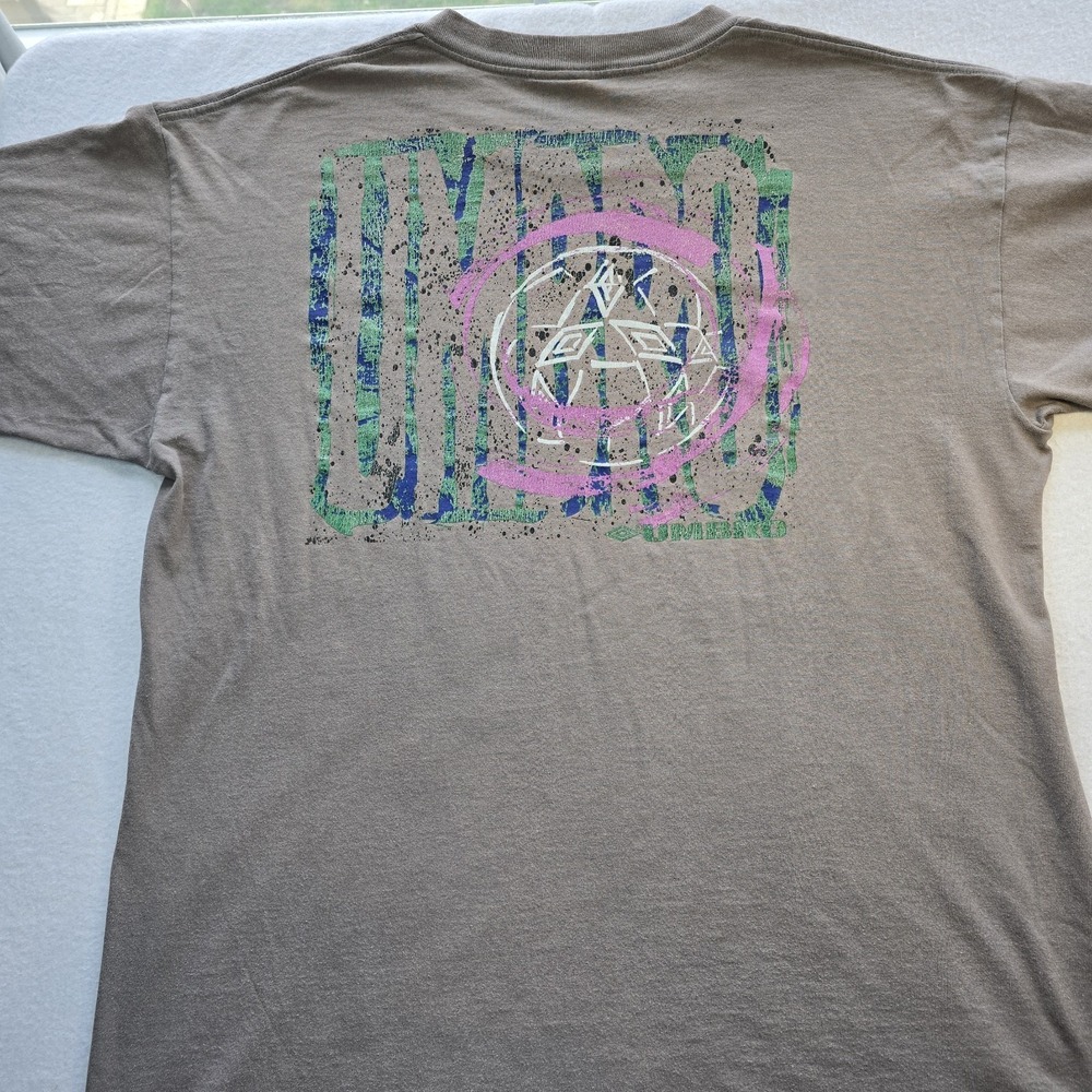 Vtg 90s UMBRO Global Psychedelic Soccer Art T-Shirt XL Made in USA Double Stitch - Picture 5 of 11